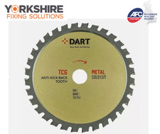 165mm Metal Cutting Saw Blade 20mm Bore Dart PMC TCG 40 Teeth Cold Cut