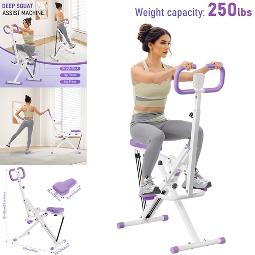 Squat machine with lcd monitor - with,