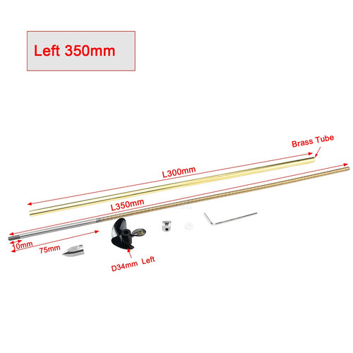 Boat shaft kit - shaft, 4mm