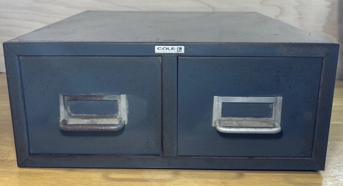 Vintage cole steel metal two - steel,