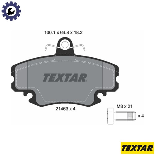 Brake pad set disc - set,