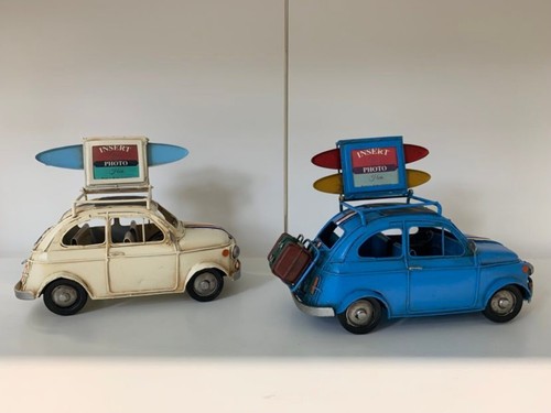 Retro tin model car - tin, flip