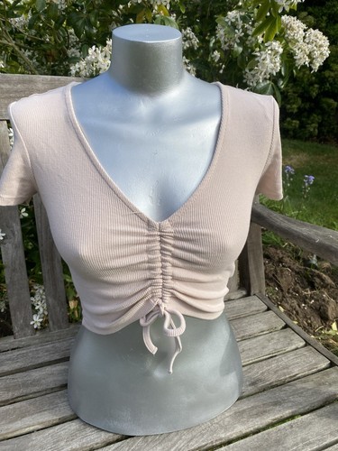 Zara size small beige crop - small, top