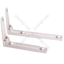White Microwave brackets with