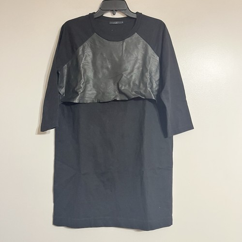 Cos black leather panel - cos,