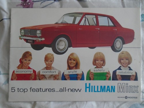 Hillman minx brochure c1960 - minx,