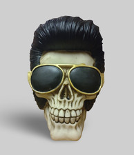 The King Skull Ornament Elvis