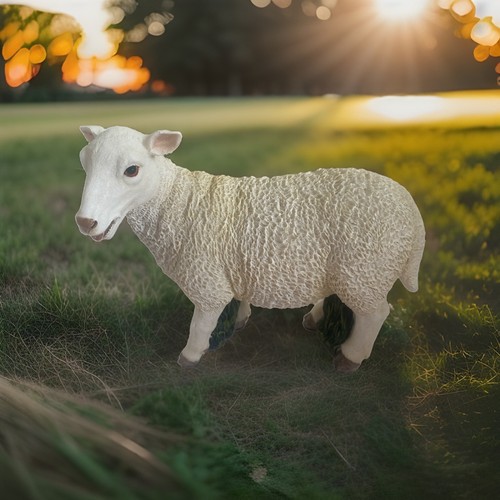 Beautiful sheep resin figurine - sheep,