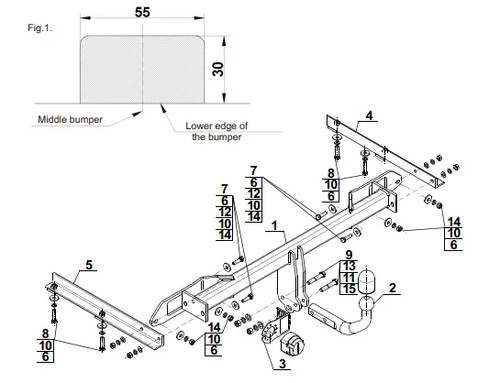 Swan neck tow - swan,