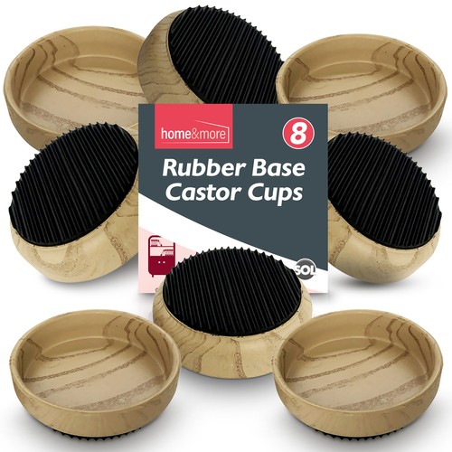 Castor cups rubber base - cups,