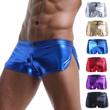 Men Stretch Boxer Shorts Shiny