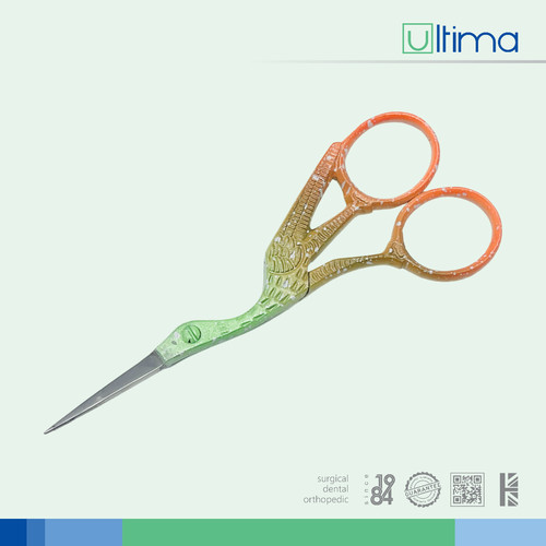 Stork embroidery scissors - embroidery, and