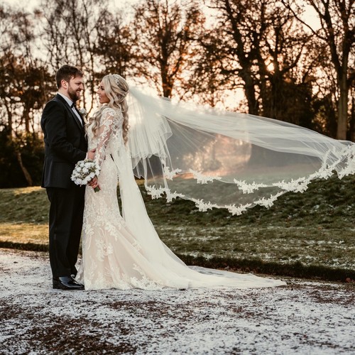 Lace mermaid wedding dress - dress, &