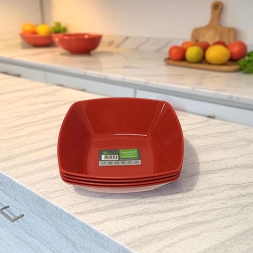 Eco plastic square bowls - eco,
