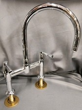 PERRIN & ROWE LANGBOURNE CHROME KITCHEN LEVER MIXER TAP, FULLY REFURBISHED 