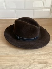 Vintage Brown Fedora Hat, 200%