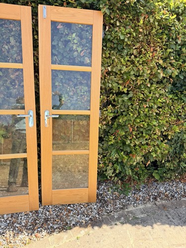 Light real oak part glazed - ,