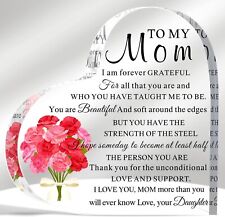Mother and Daughter Heart Acrylic Plaque Gift For Birthday Mother's Day Gifts UK