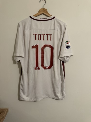 Roma away shirt totti xl - roma, 16/17