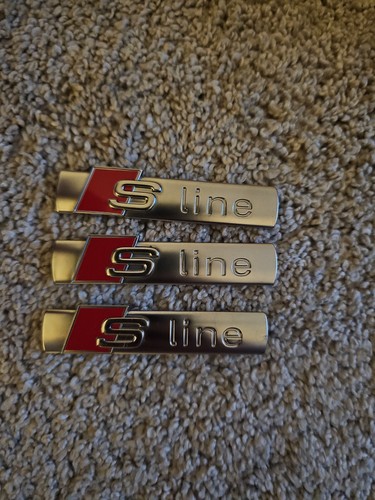Audi line badge emblem - s,