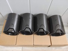 4 x Bmw Exhaust Tips Carbon