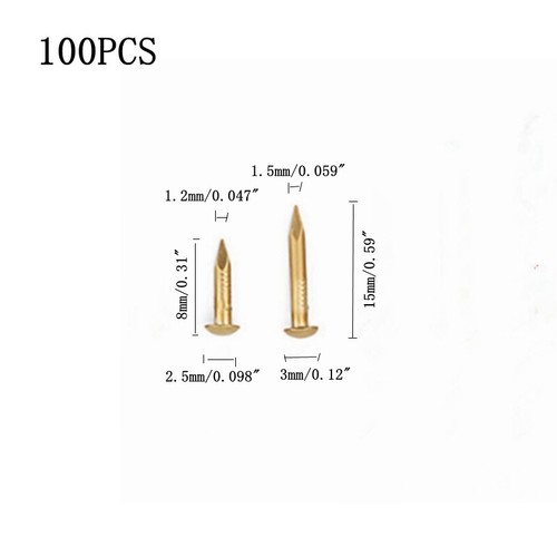 100pcs pure copper nails - 100pcs, 8*1.2