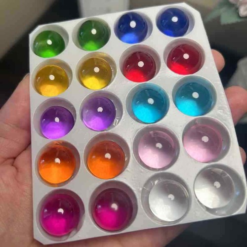 10pcs 15mm clear crystal ball - clear,