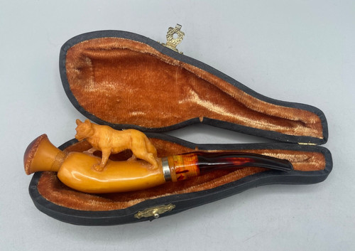 Meerschaum cheroot pipe - , /
