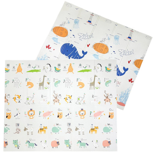 2sided foldable baby play mat - play,