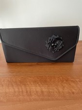 Phase Eight black satin bag