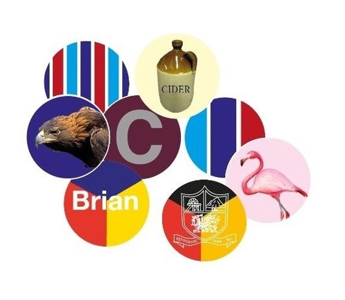 Personalised stickers - 24, 1"