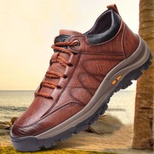 SHOES MENS LEATHER  TRAINERS