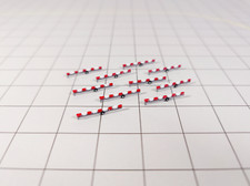 10x Wheeled AIRPORT ROAD/TAXIWAY BARRIERS Aircraft GSE Models 1:400 Diorama