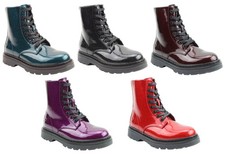 Ladies Glitter Ankle Boots Heavenly Feet Lace Up Fashion Vegan Winter Shoes