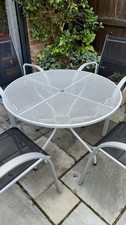 Metal Round Garden Table and