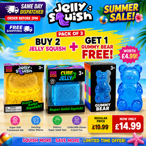 Needoh jellyfish jelly squish - jelly,