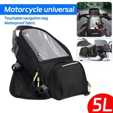 Waterproof Motor Tank Bag Black Oil Fuel Tank Magnetic Motorbike Motorcycle Bag
