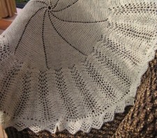 Circular Baby Shawl Knitting