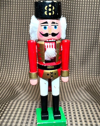 Vintage wooden toy soldier - vintage,