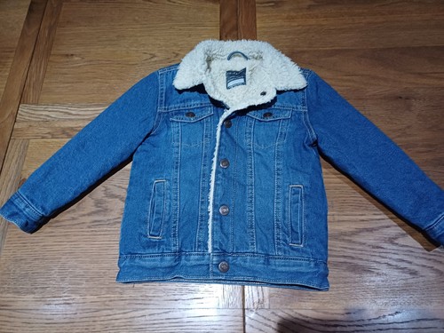 Primark denim jacket with - jacket, faux