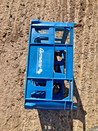 Milk bottle crate vintage hard - vintage,