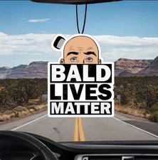 Funny Car Air Freshener Bald