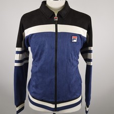 Men's FILA Blue & White Velour