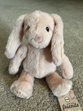 My First Steiff Hoppie Rabbit - pink plush cuddly baby bunny soft toy - 242359