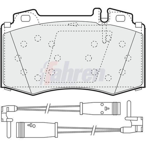 Brake pads set for mercedes - brake,