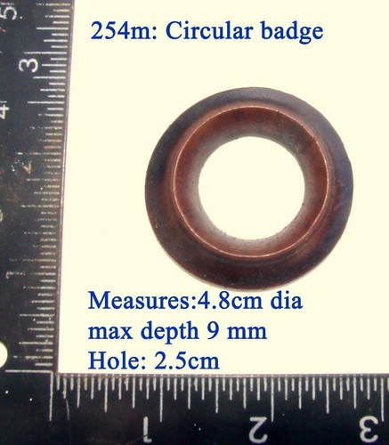 254m circular badge - 254m, for