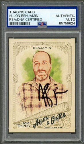 Jon benjamin signed 2018 - h,