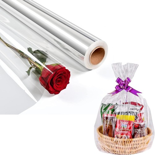 Clear cellophane wrap roll - clear,