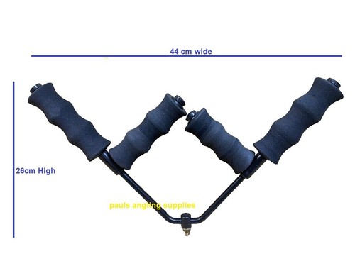 Double padded pole fishing - double,