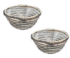 2 x 12" Round Baskets Natural